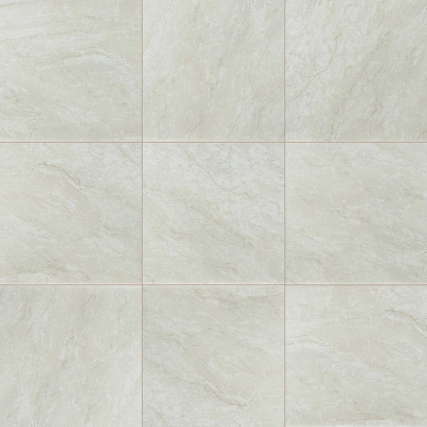 Onyx Ivory 24 In. X 24 In. Matte Porcelain Floor And Wall Tile, 4PK